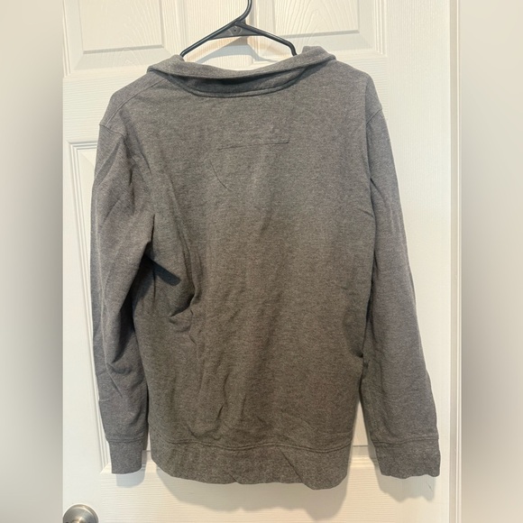 Skipjack Pique 1/4 Zip Pullover in Heather Grey by Southern Tide Size Medium - Picture 3 of 6